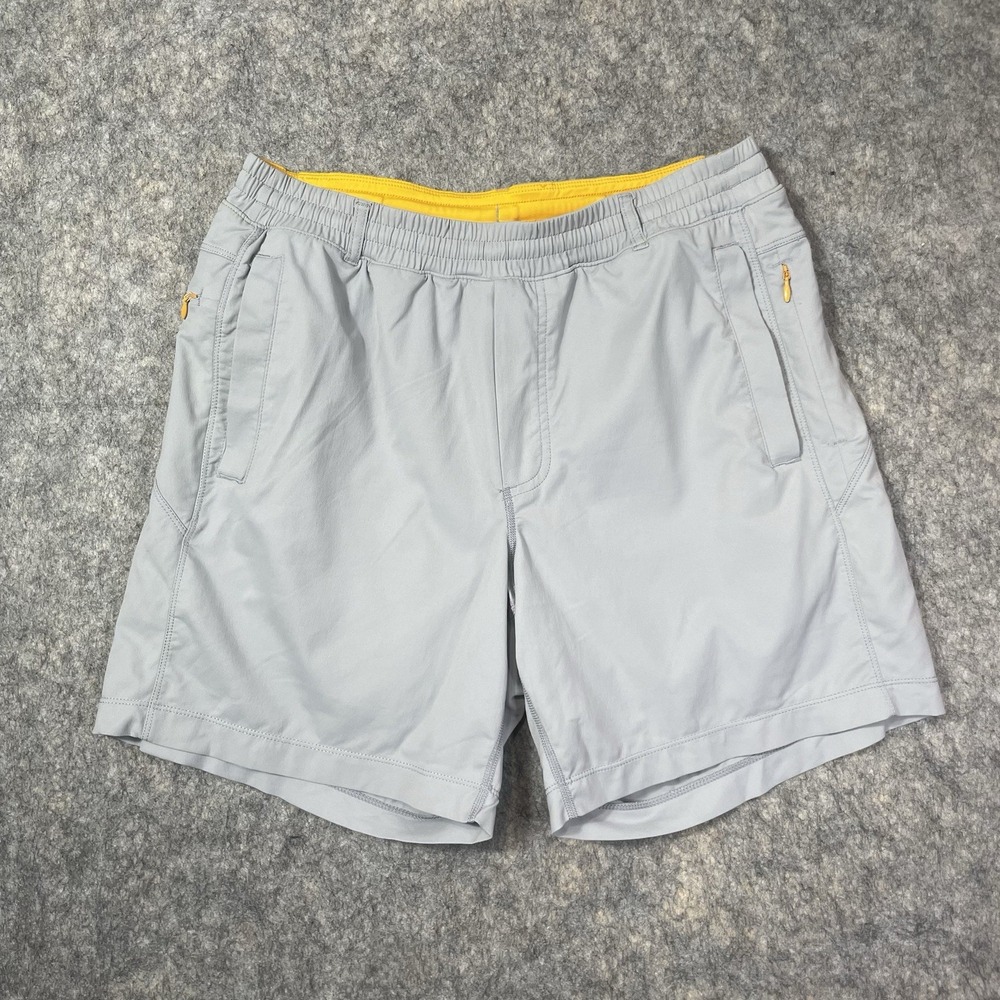 Birddogs Shorts Mens Medium M Long Gray Lined Hiking Gym Running Athletic Shorts